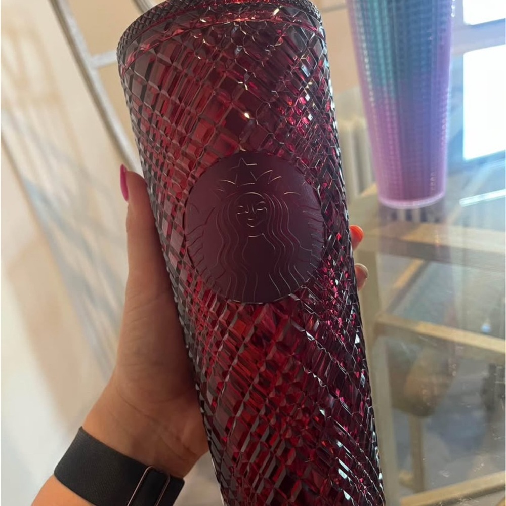 Starbucks Deep Red Textured Tumbler
